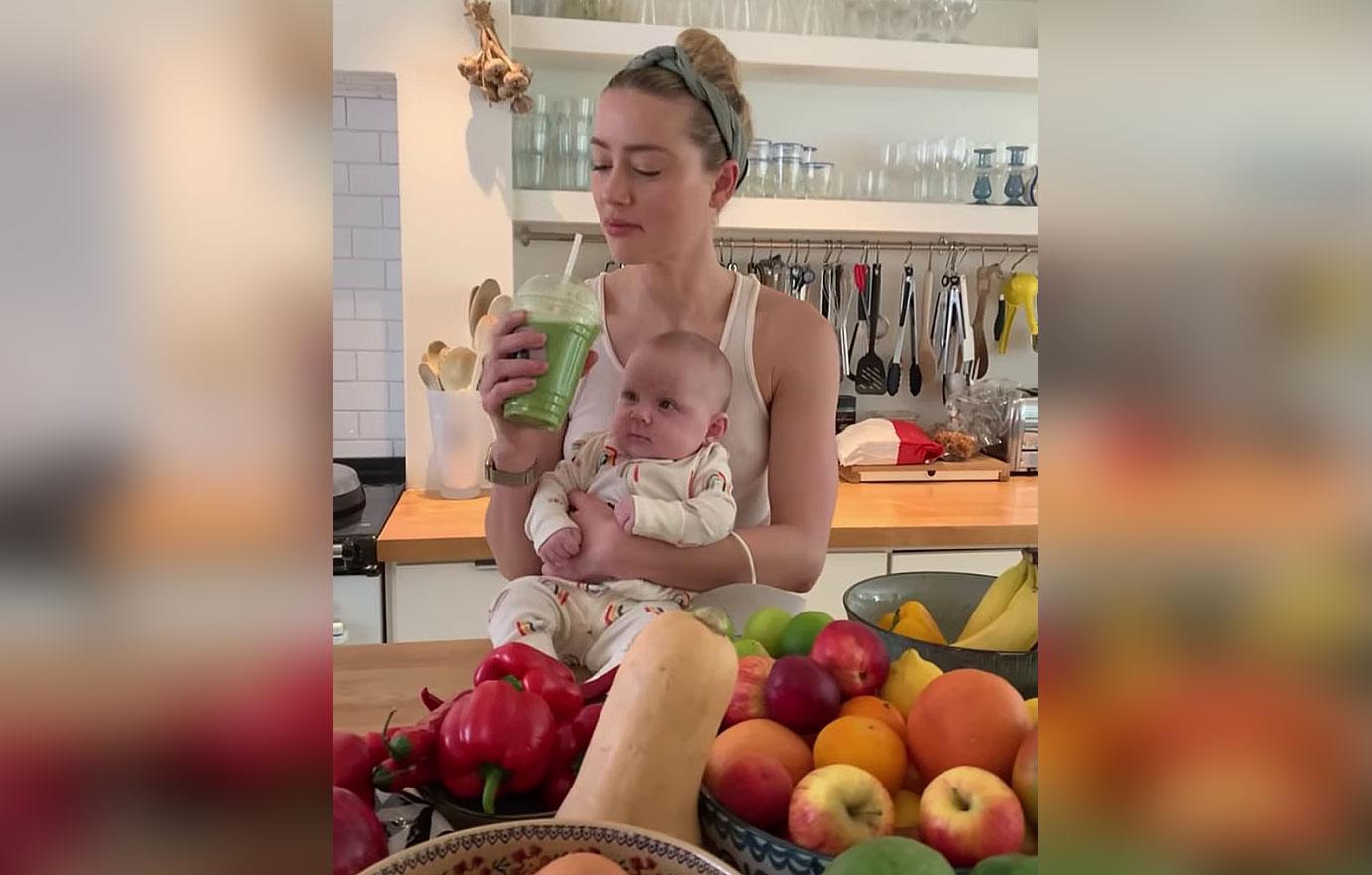 Amber Heard Poses With Baby Girl Oonagh, Daughter She Secretly Welcomed