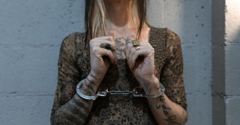 Photo of a woman arrested