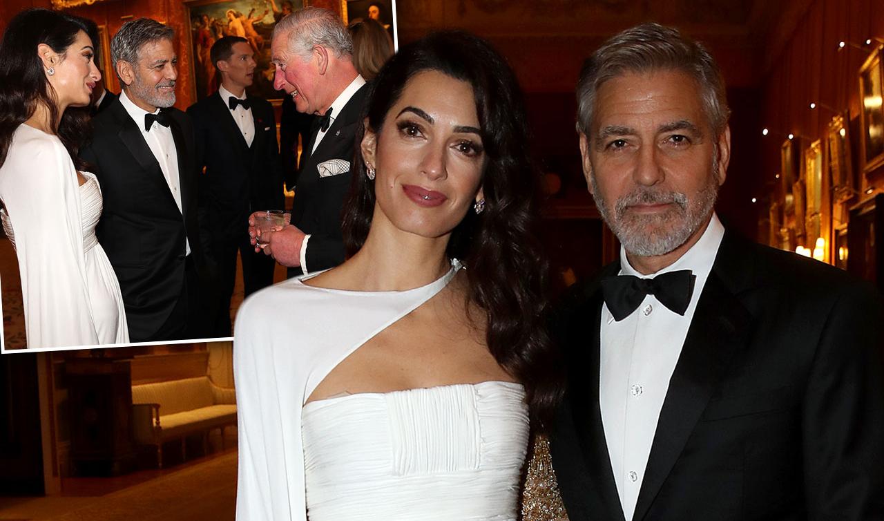 Amal Clooney & George Clooney Dazzle With Prince Charles At Buckingham ...