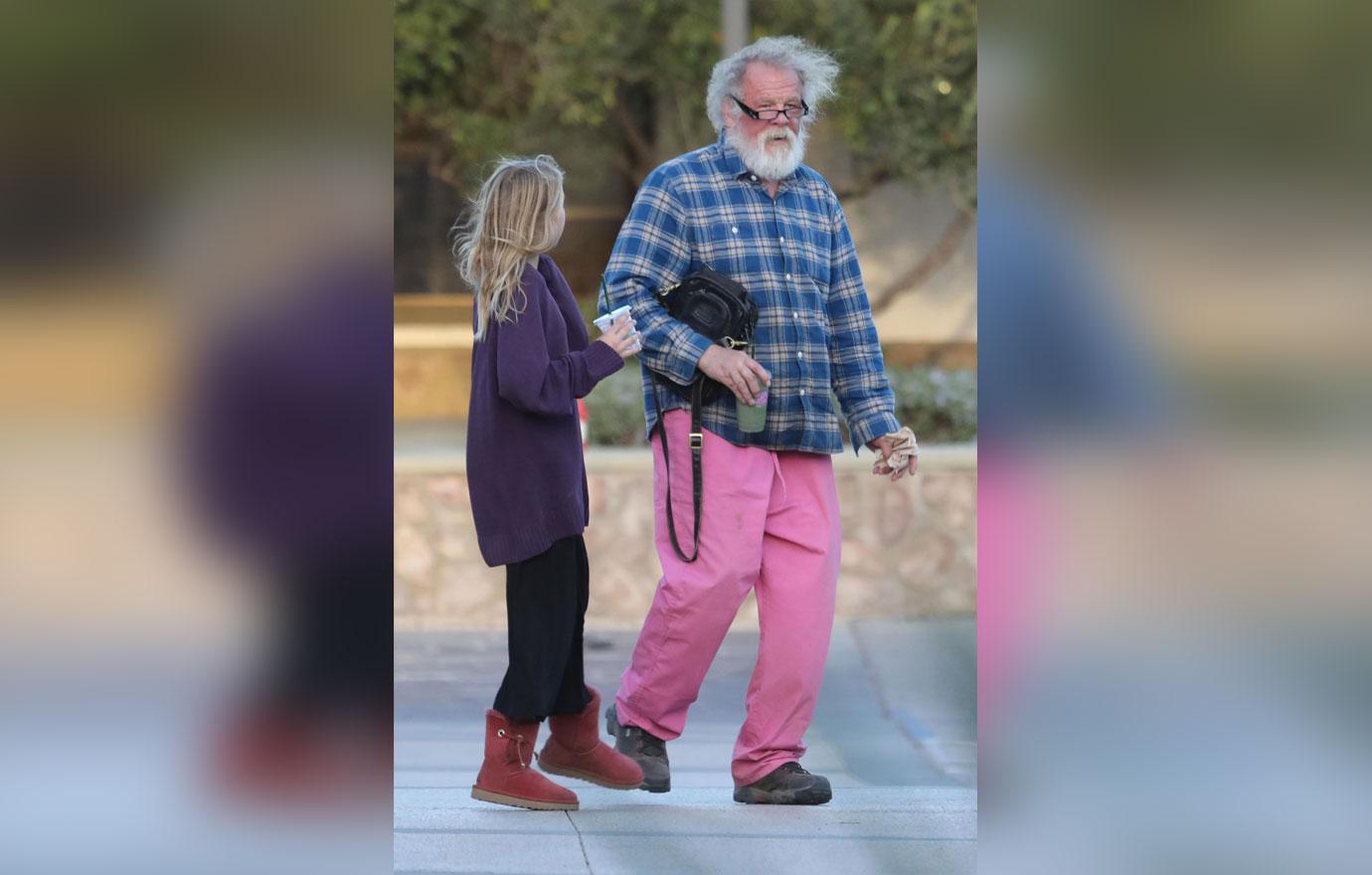 Nick Nolte Looks Like Santa Claus With Daughter