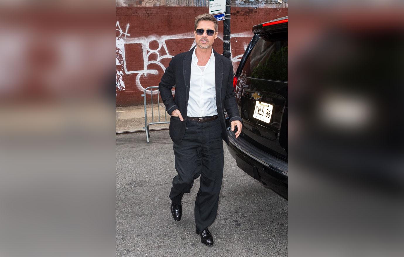 Brad Pitt Divorce Skinny Suit