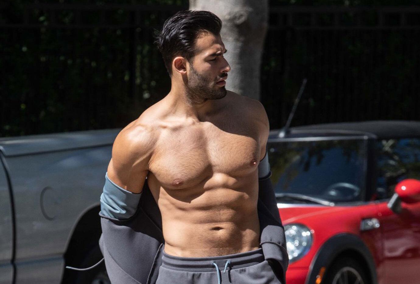 hp sam asghari shirtless