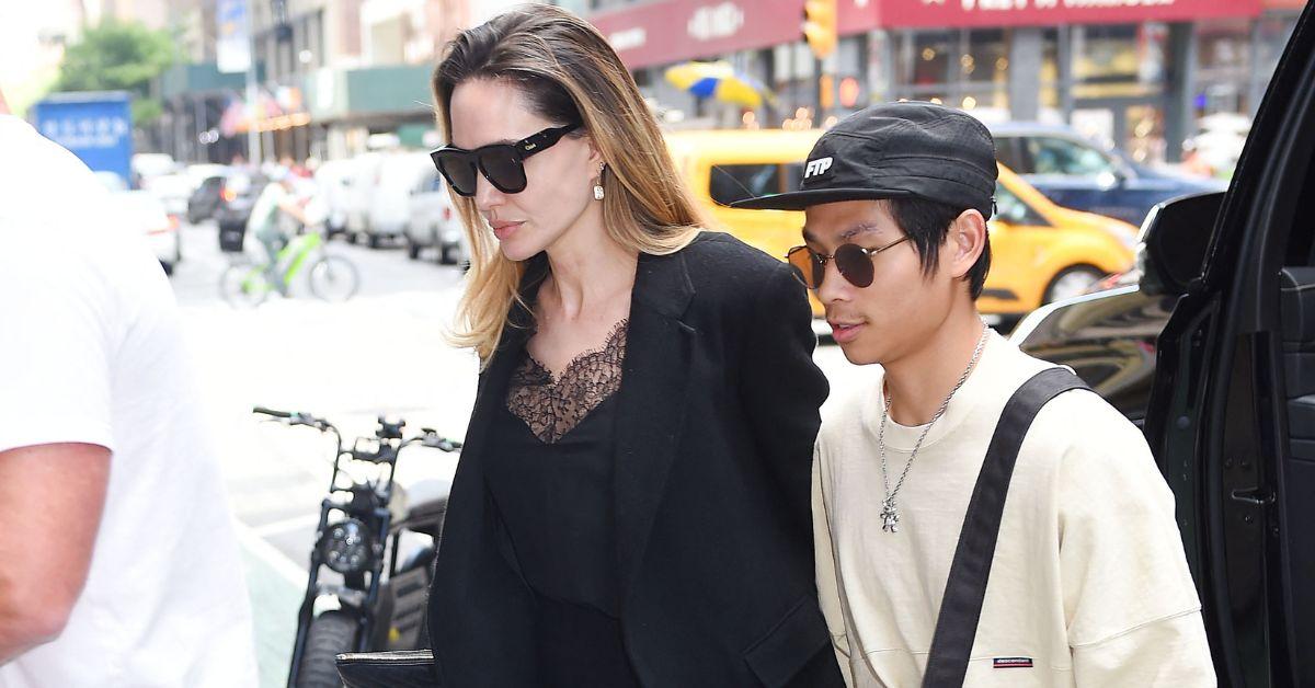 Angelina Jolie and her son Pax