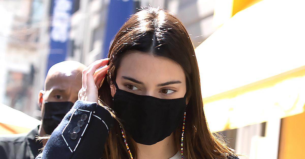 kendall jenner face mask plastic surgeons office photos