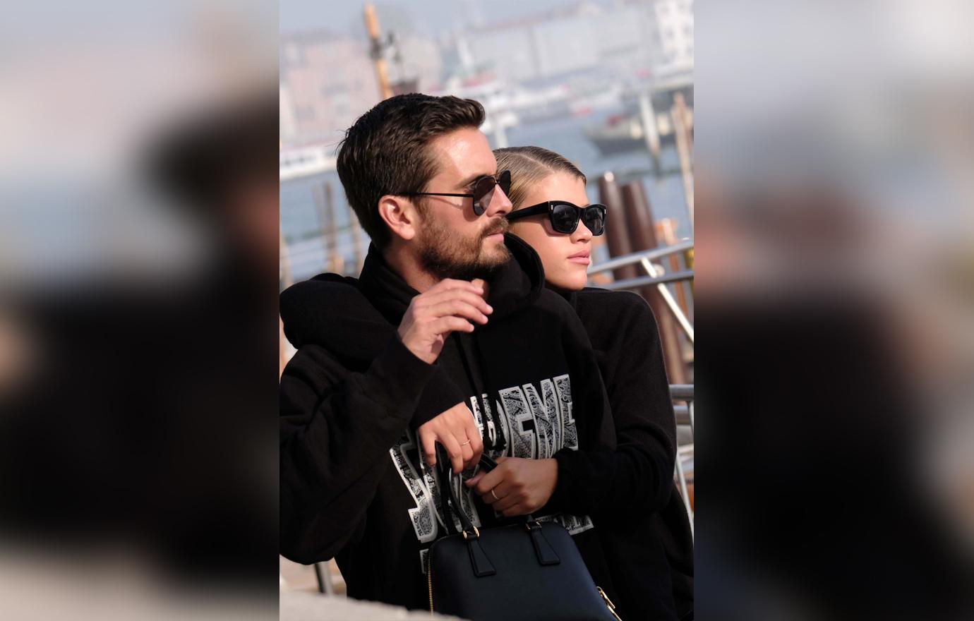 Scott Disick Sofia Richie Kissing Venice