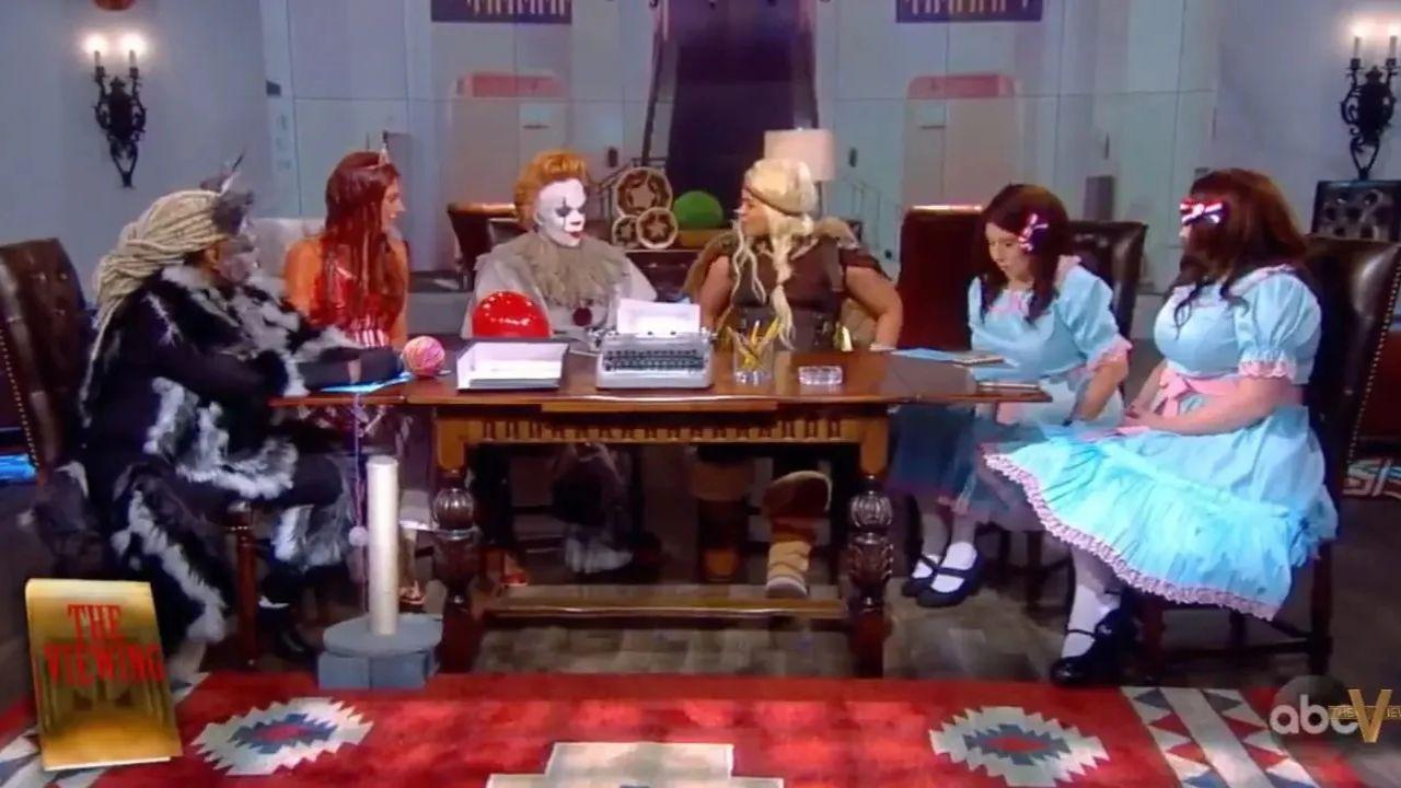 A photo of 'The View' hosts in costume