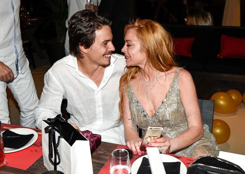 Lindsay Lohan Fiance Fight Beach Abusive Engaged