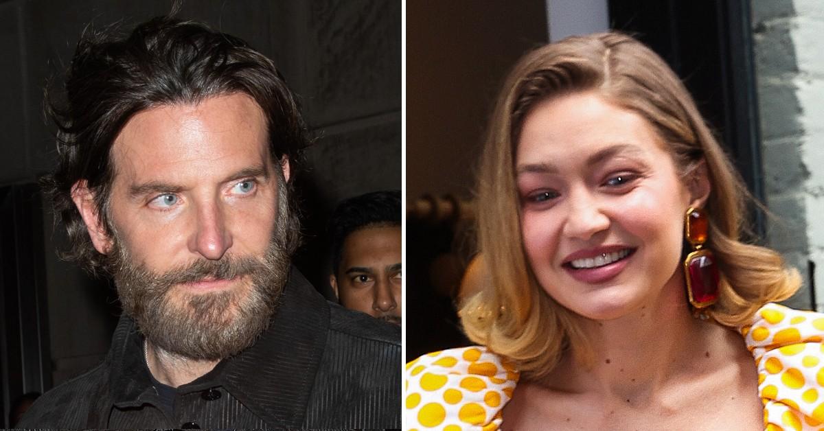 Split photo of Bradley Cooper and Gigi Hadid.