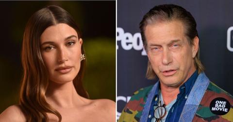 Split photo of Hailey Bieber, Stephen Baldwin