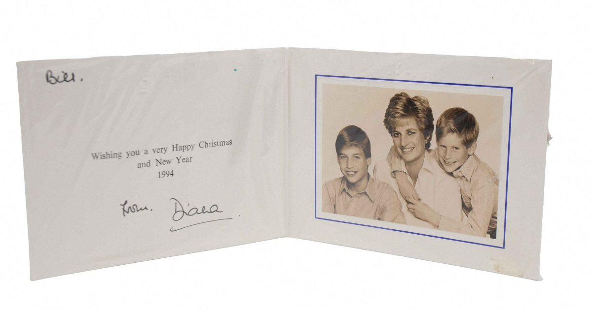 Photo of Princess Diana' holiday card