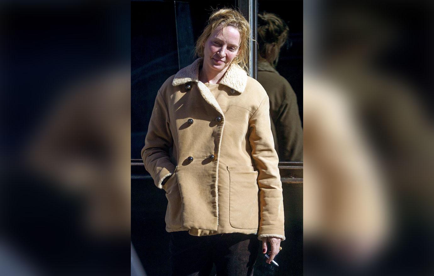 //uma thurman no makeup smoking custody battle