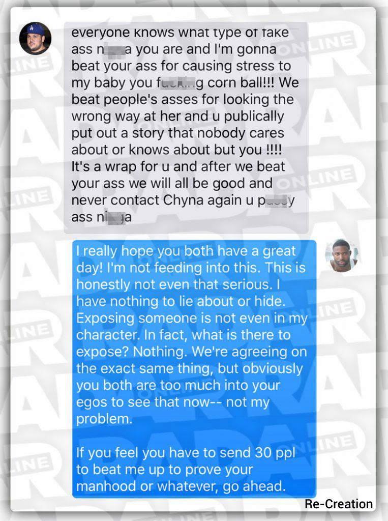 blac chyna paternity scandal rob kardashian threats pilot jones