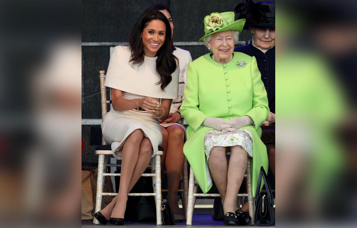 Meghan Markle Queen Elizabeth Smile Royal