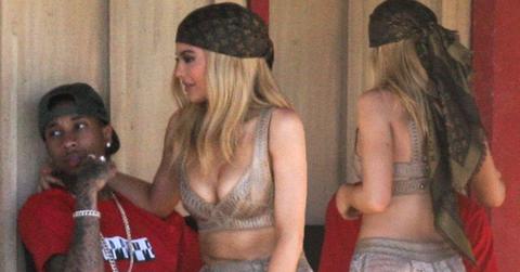 //Kylie Jenner Tyga PDA Boobs Bra Photoshoot pp