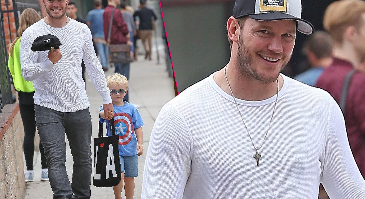 Chris Pratt Takes Son Jack To Church