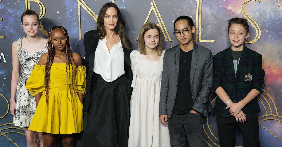 angelina jolie kids rebel leaving la wildfires oscar snub