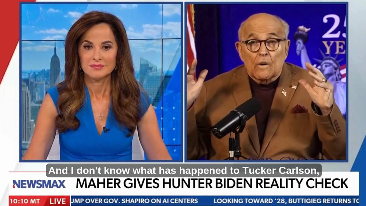 The former mayor blasted that Carlson could 'go to h-ll!'