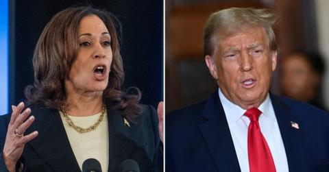 Composite photo of Kamala Harris and Donald Trump