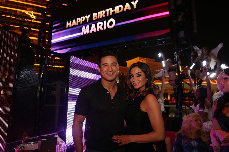 //   mario lopez and wife courtney at xs nightclub