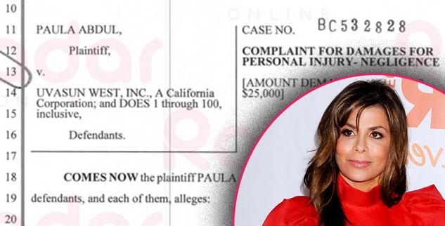 paula abdul files lawsuit