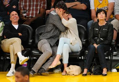 //justin timberlake jessica biel lakers game _ _