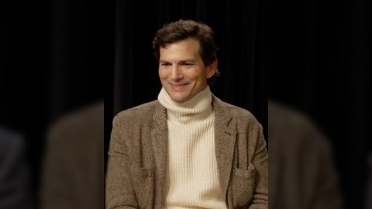 Image of Ashton Kutcher reflected on an early modeling setback after being let go from a Gucci campaign at 19.