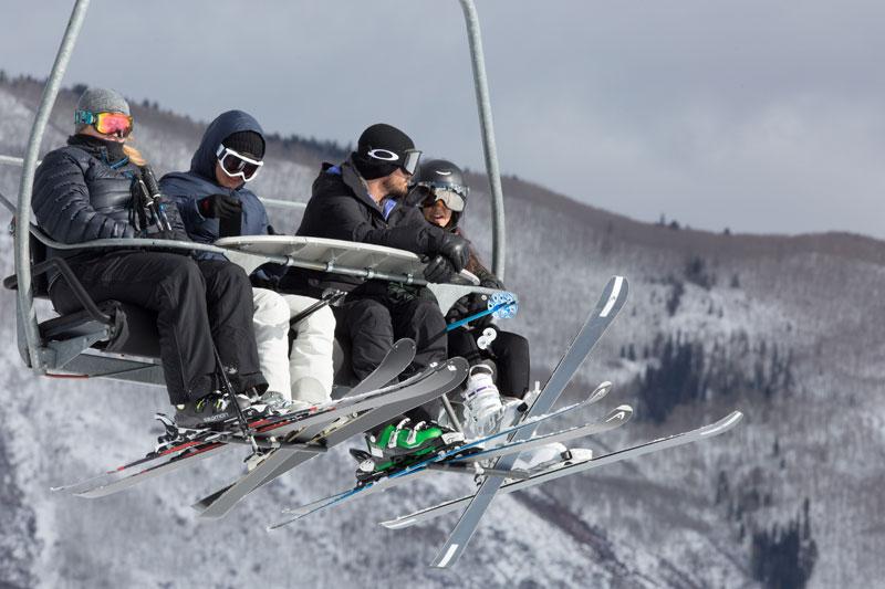 Kourtney Kardashian Scott Disick Skiing Aspen