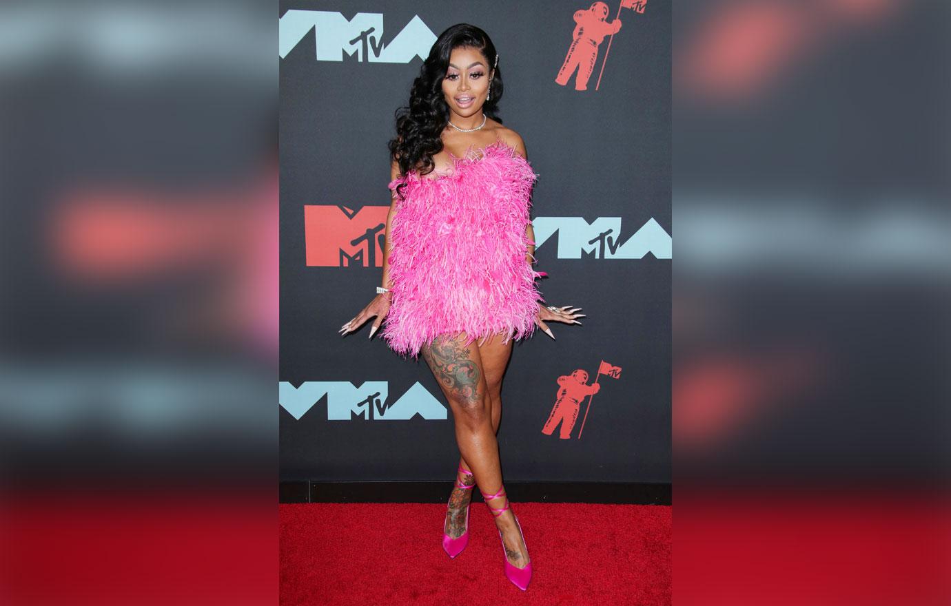 Copycat Blac Chyna Wears Kylie Jenners Pink Feather Dress