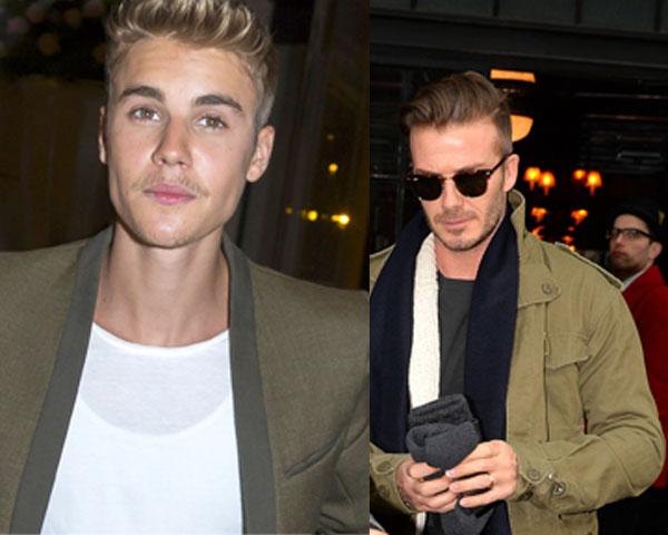 //justin bieber mirrors david beckham