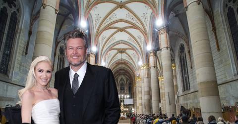 Gwen Stefani And Blake Shelton Attend Church Christmas Eve
