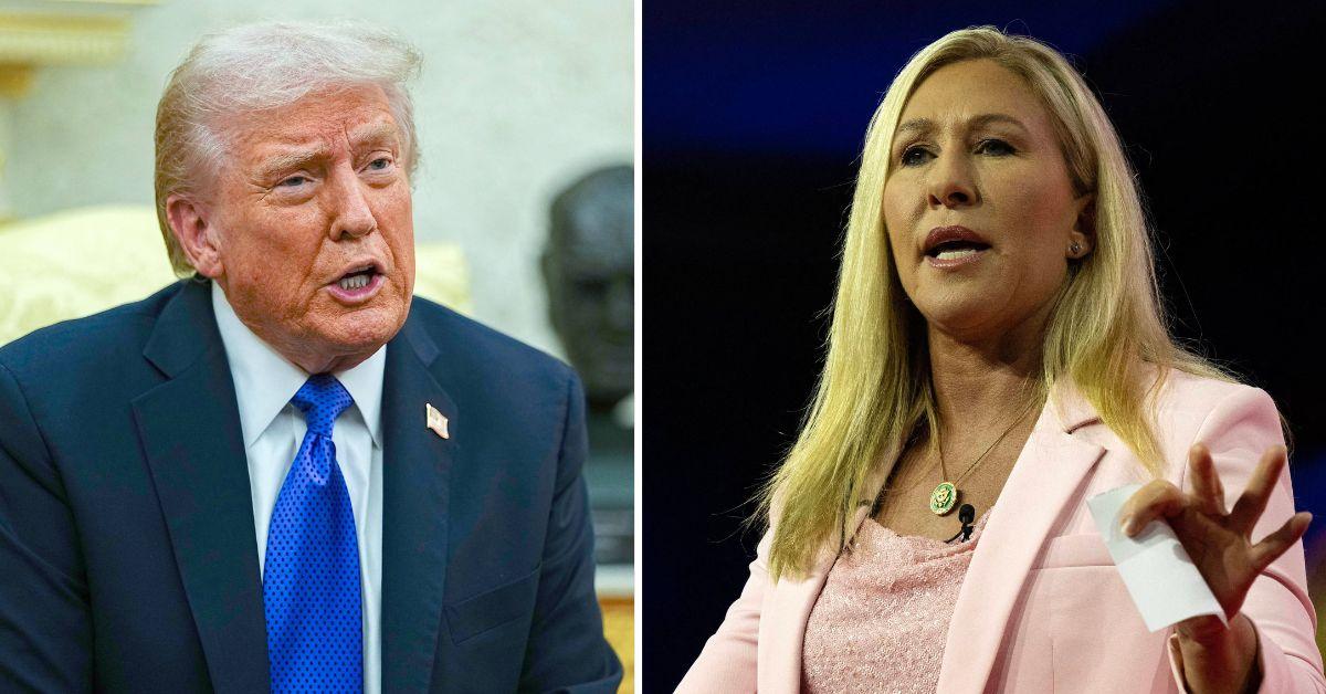 Photo of Donald Trump and Marjorie Taylor Greene