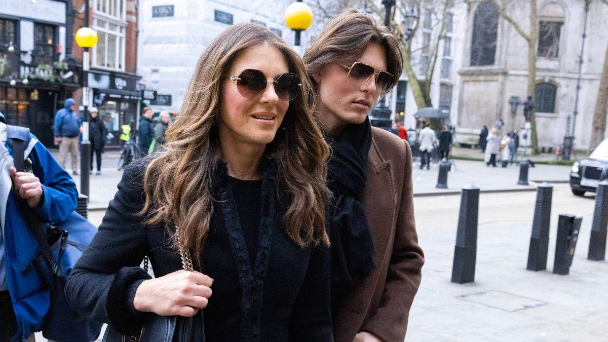 Elizabeth and Damian Hurley