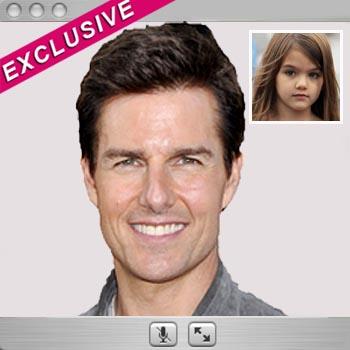 //tom cruise video chat suri