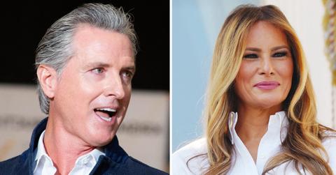 Photo of Gavin Newsom, Melania Trump