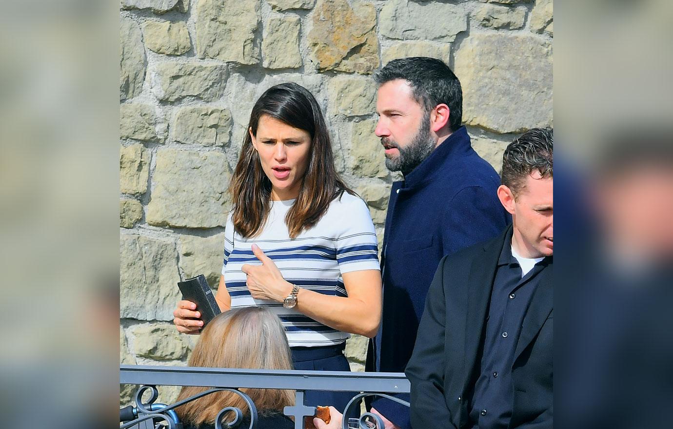 jennifer garner and ben affleck take kids to church