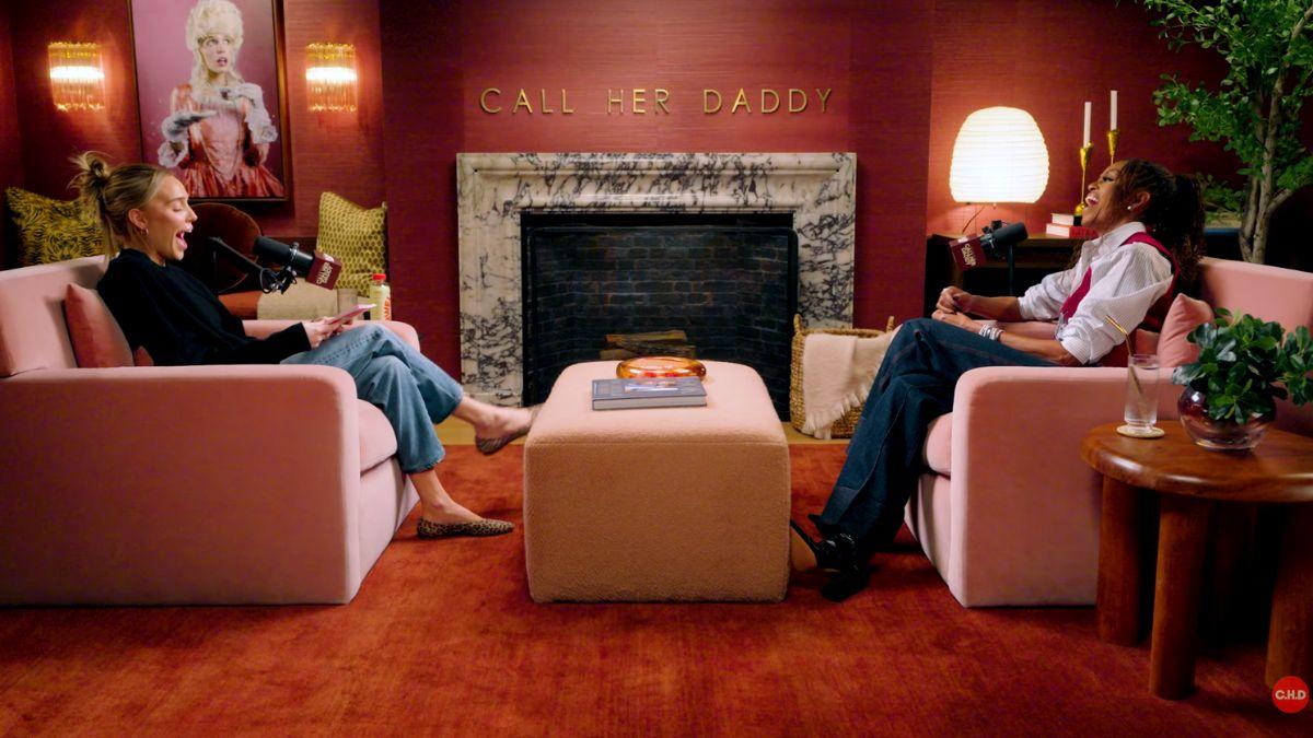 Photo of Alex Cooper and Michelle Obama