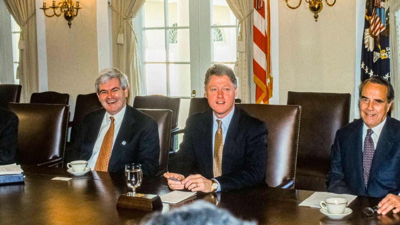 Picture of Newt Gingrich and Bill Clinton