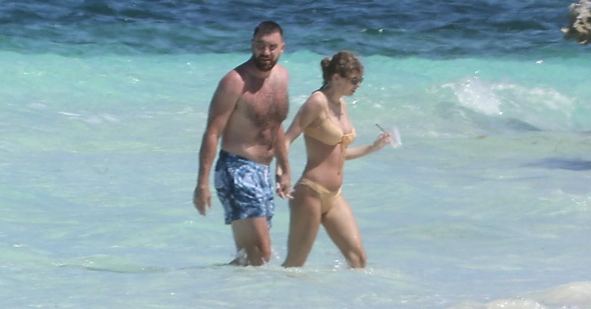 travis kelce partying fears taylor swift accused of ruining nfl star with jet set lifestyle after he flaunted flabby dad bod vacation photo