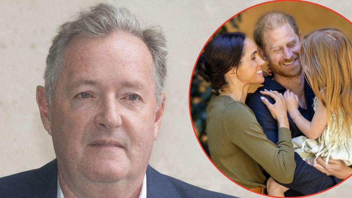 picture of Piers Morgan, Prince Harry, Meghan Markle and Princess Lilibet