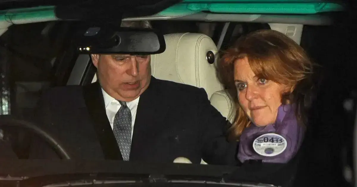 Split photos of Sarah Ferguson and the former Prince Andrew