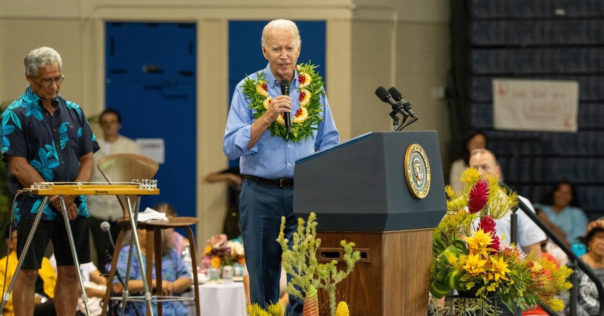 president biden compares  house fire to maui disaster outrage pp