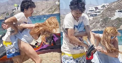Lindsay Lohan Fiance Fight Beach Abusive Engaged