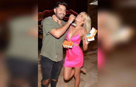 dylan barbour hannah godwin popeyes nuggets cover reveal celebration