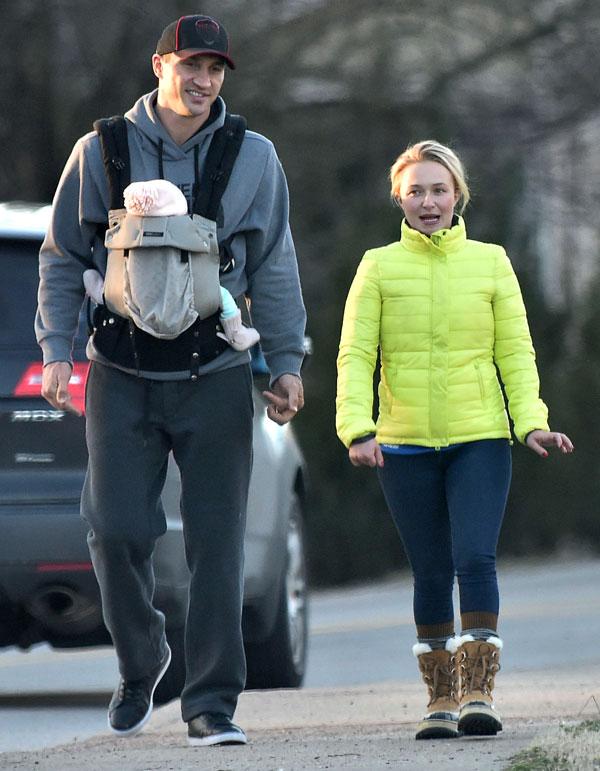 Hayden Panettiere & Wladimir Klitschko Take Baby Kaya On A Family Walk
