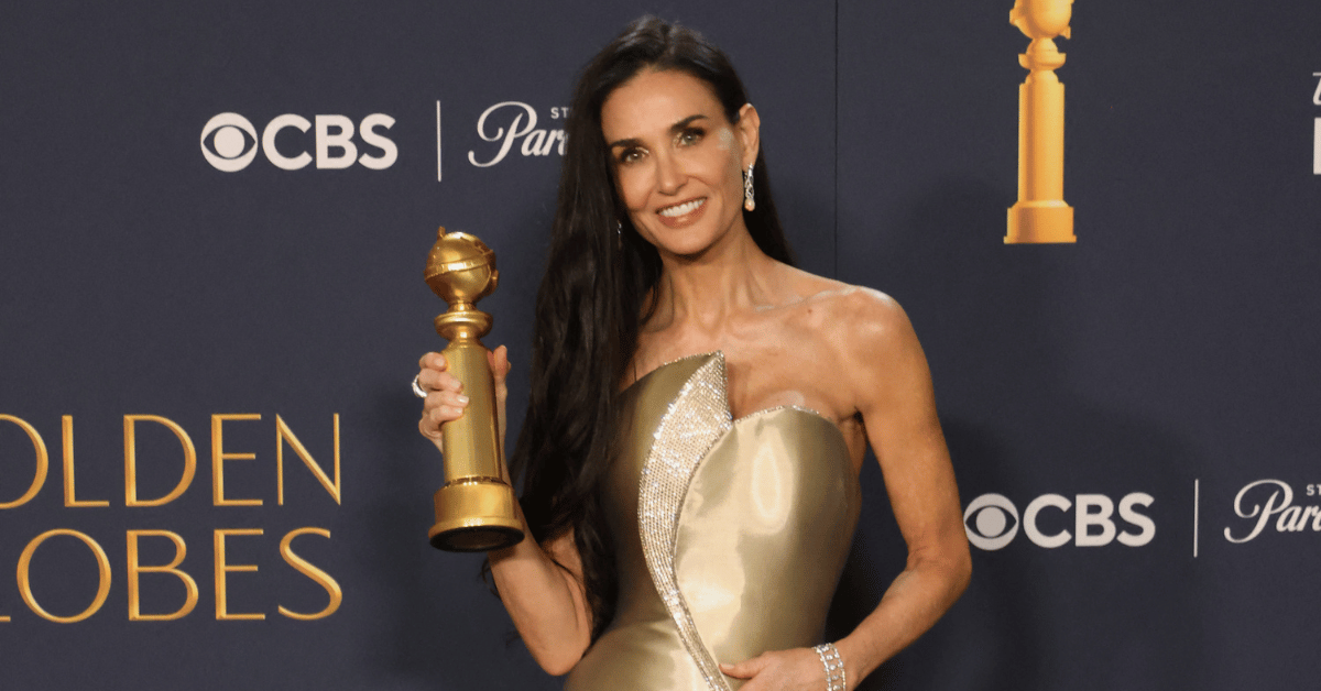 demi moore wins first major acting awar