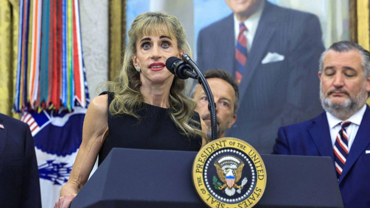 Image of Susan Dell visiting the White House to support the Trump Accounts initiative for American children
