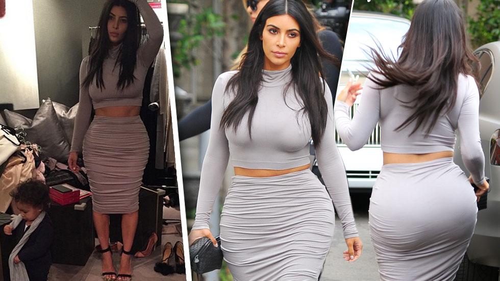 Get Real! Kim's Instagram Body Shot Looks Nothing Like Later Photos