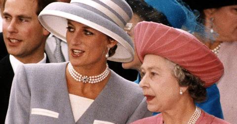 Photo of Princess Diana and Queen Elizabeth