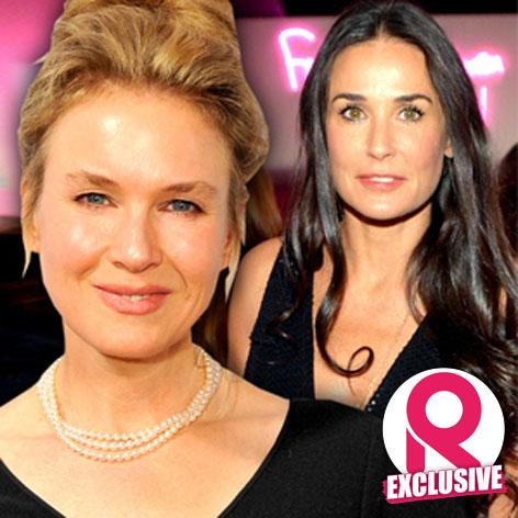 //renee zellweger is getting mentored and made over by friend demi moore square