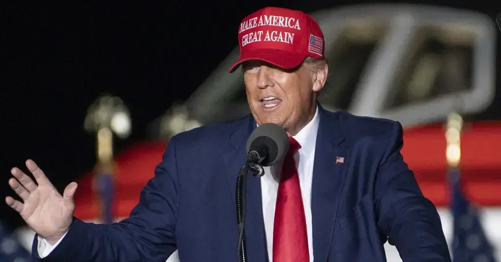 donald trumps bronx rally crowd size exposed overhead view protesters